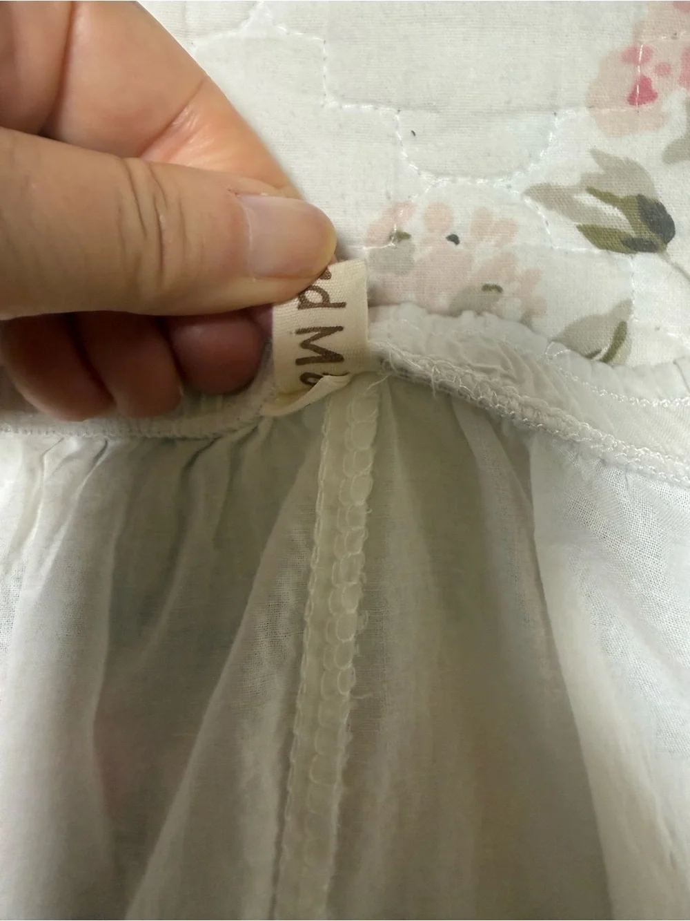 Hand made white mini
